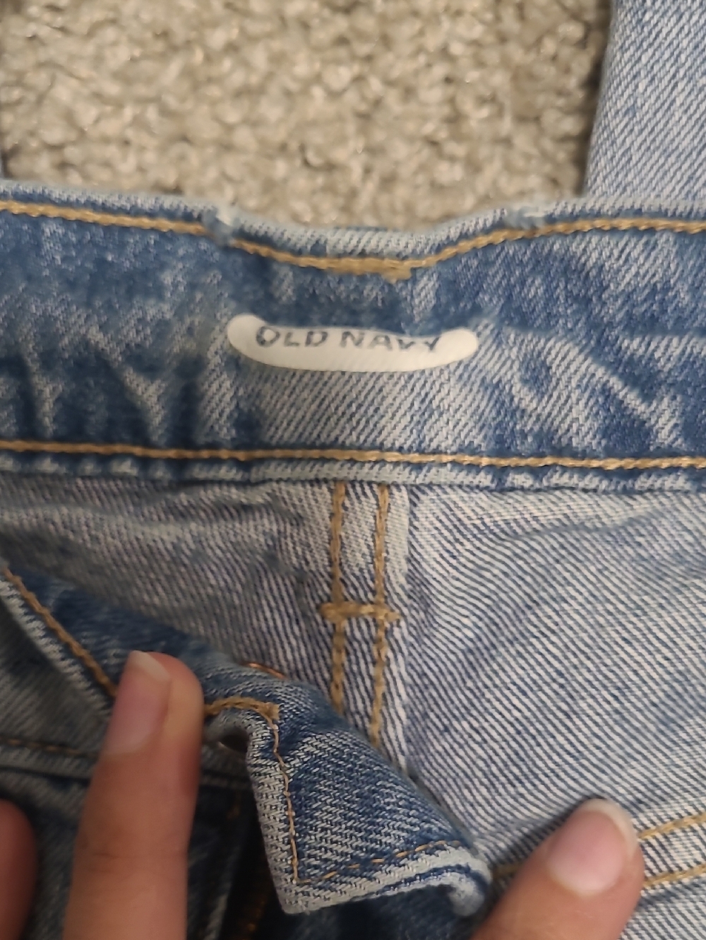 Old Navy Light Blue Denim Jeans with Contrast Stitching